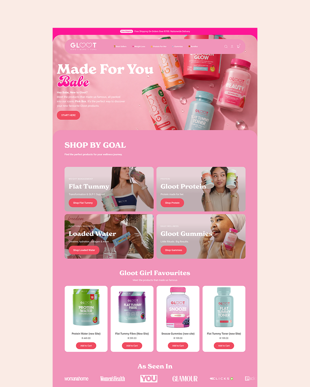 Gloot Nutrition - Shopify Redesign